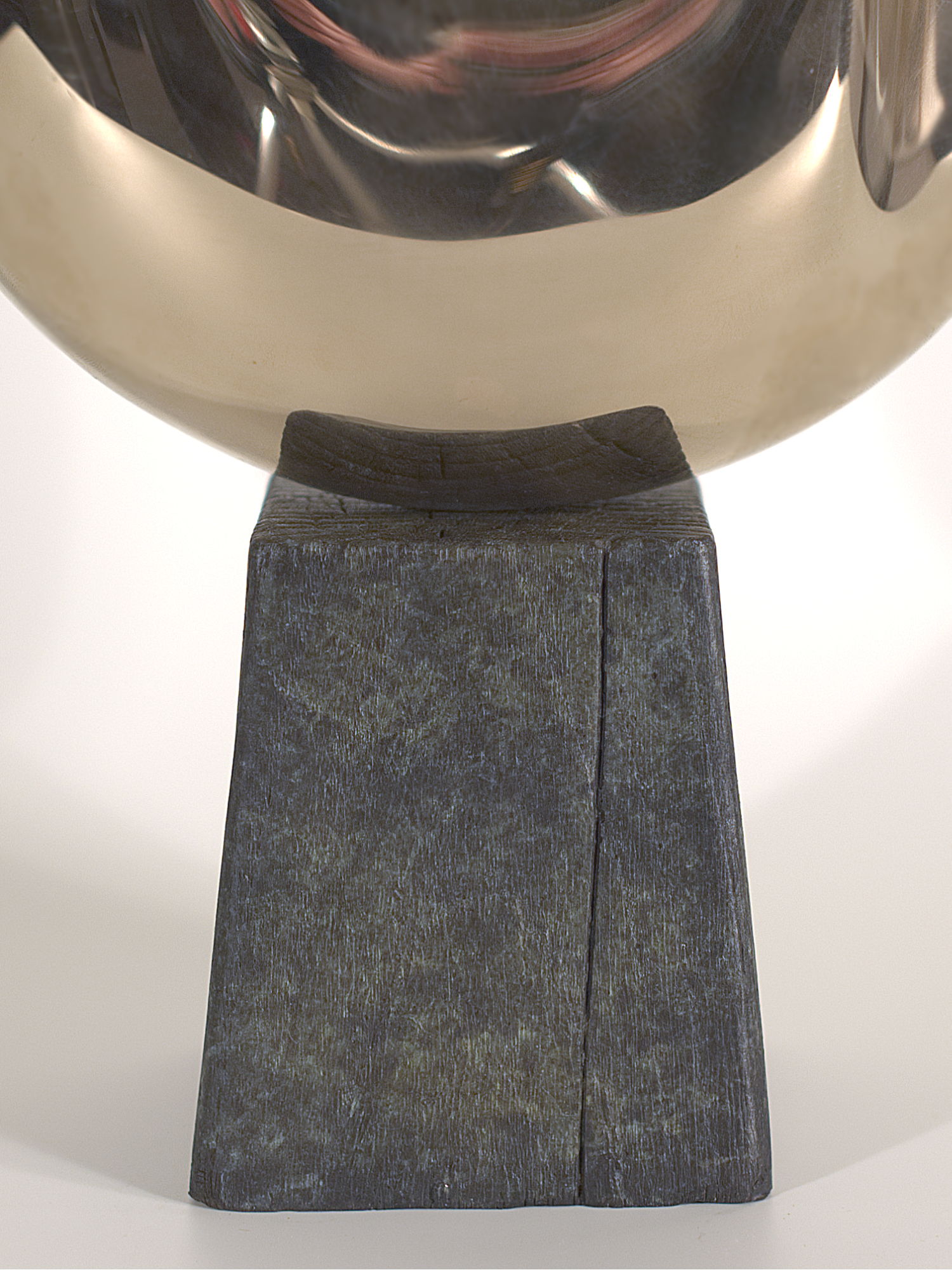 She #1. Modern bronze sculpture by Steve Howlett. 2013. Detail of base.